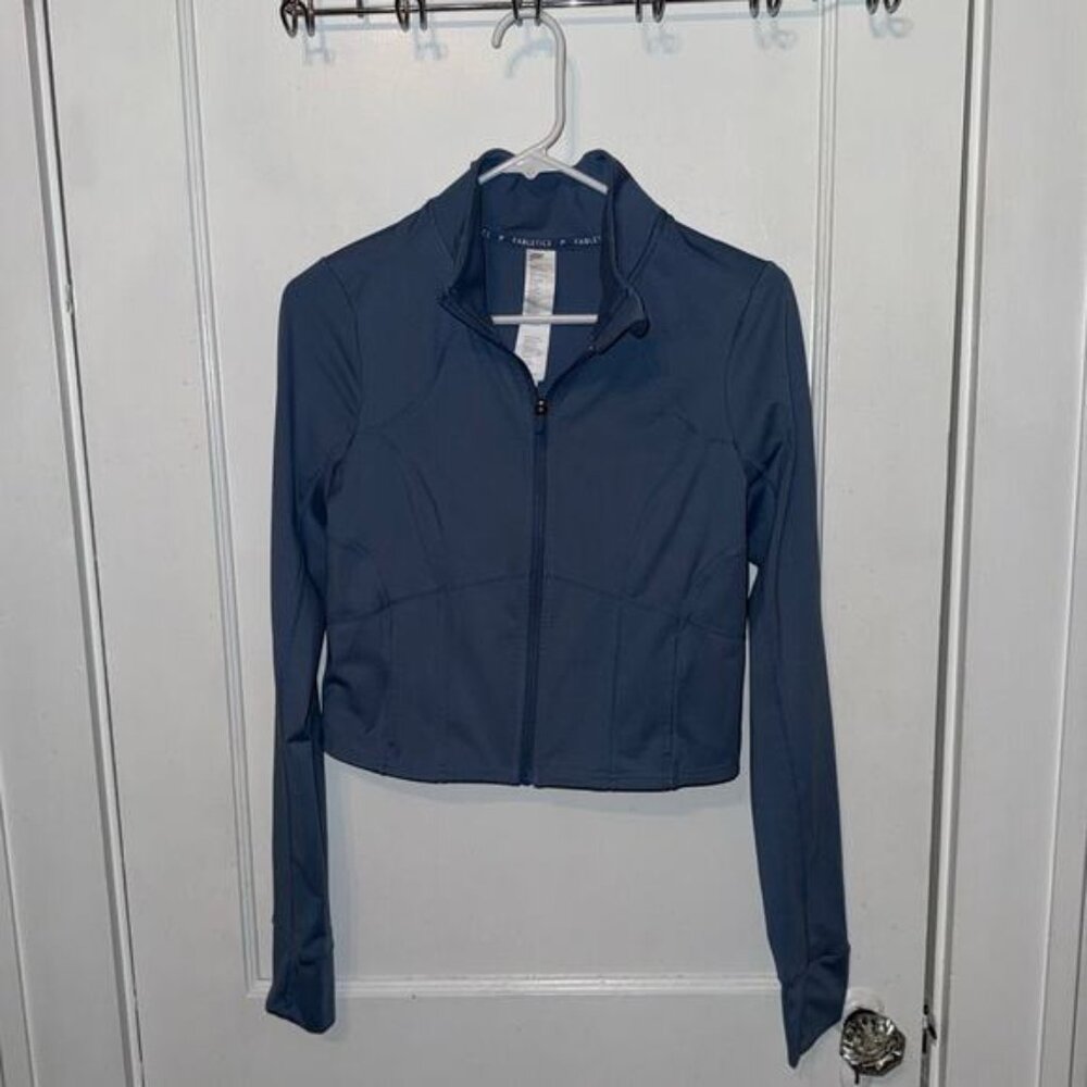 Fabletics Perfect Storm Cropped Train Jacket Elem… - image 1